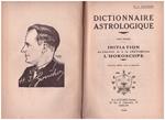 DICTIONNAIRE ASTROLOGIQUE | 9999900101737 | Gouchon, HJ | Llibres de Companyia - Libros de segunda mano Barcelona