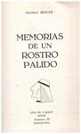 MEMORIAS DE UN ROSTRO PALIDO (PEQUEÑO GRAN HOMBRE) | 9999900234602 | Berger, Thomas | Llibres de Companyia - Libros de segunda mano Barcelona