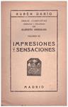 IMPRESIONES Y SENSACIONES | 9999900042276 | Dario, Ruben | Llibres de Companyia - Libros de segunda mano Barcelona