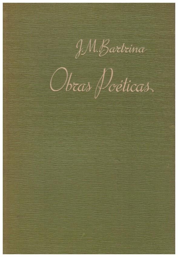 OBRAS POÉTICAS | 9999900181852 | Bartrina, Joaquín Mª | Llibres de Companyia - Libros de segunda mano Barcelona