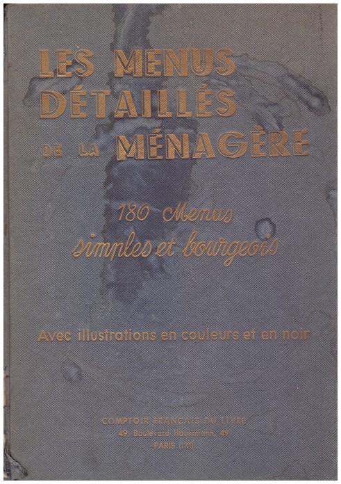 LES MENUS DE TAILLÉS DE LA MÉNAGÈRE. 180 Menus Simples Bourgeois | 9999900133790 | Llibres de Companyia - Libros de segunda mano Barcelona