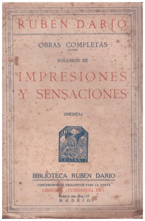 IMPRESIONES Y SENSACIONES | 9999900042276 | Dario, Ruben | Llibres de Companyia - Libros de segunda mano Barcelona