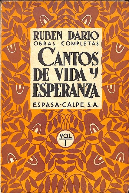 CANTOS DE VIDA Y ESPERANZA. Vol 1 | 9999900236415 | Dario, Ruben | Llibres de Companyia - Libros de segunda mano Barcelona