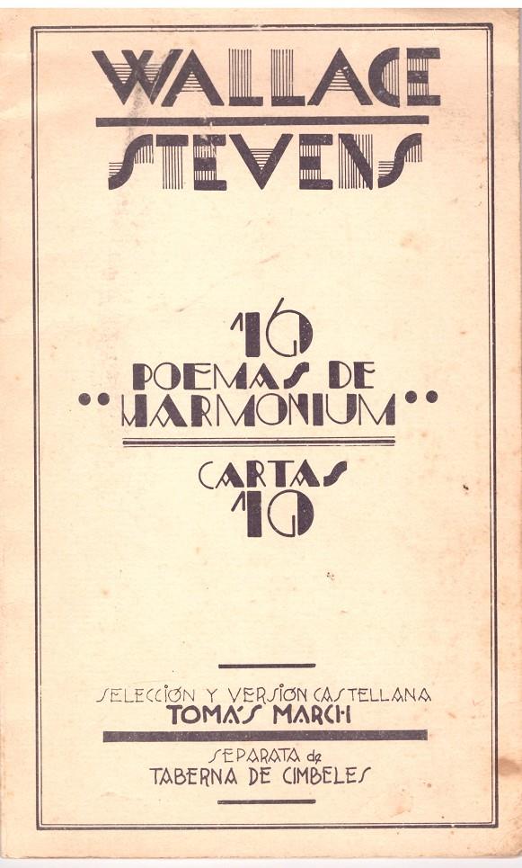 16 POEMAS DE HARMONIUM. Cartas 10 | 9999900050608 | Stevens, Wallace | Llibres de Companyia - Libros de segunda mano Barcelona