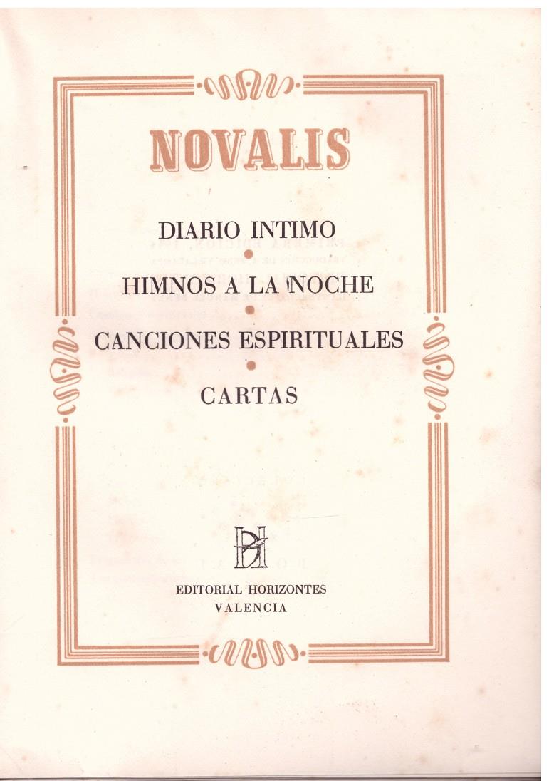 NOVALIS | 9999900188264 | VON HARDENBERG, FRIEDRICH | Llibres de Companyia - Libros de segunda mano Barcelona