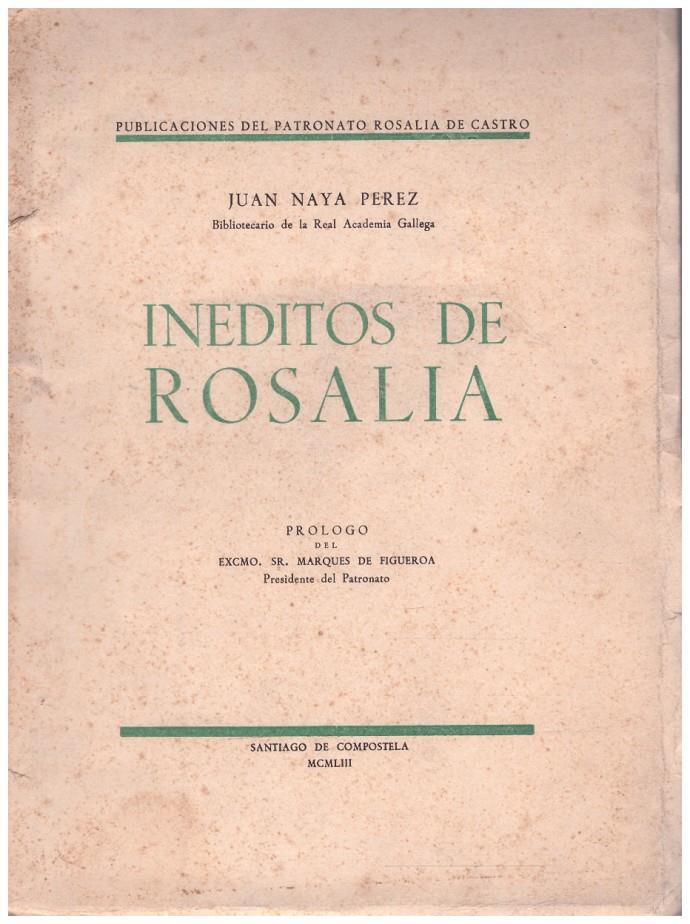 INEDITOS DE ROSALIA | 9999900007961 | Naya Perez, Juan. | Llibres de Companyia - Libros de segunda mano Barcelona