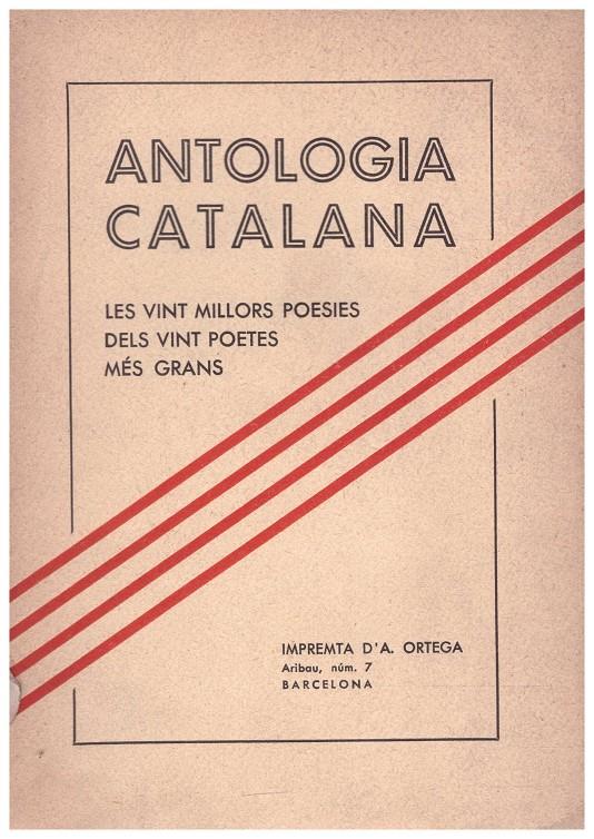 ANTOLOGIA CATALANA | 9999900042238 | Llibres de Companyia - Libros de segunda mano Barcelona