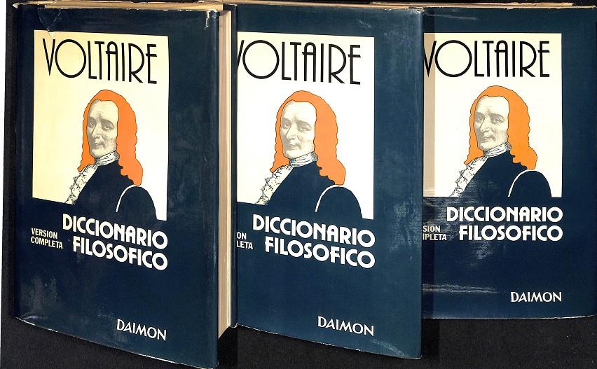 VOLTAIRE - DICCIONARIO FILOSOFICO 3 TOMOS | 9999900011852 | Voltaire | Llibres de Companyia - Libros de segunda mano Barcelona