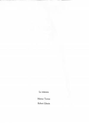 LA MÀSCARA | 9999900235722 | Torres, Màrius i Robert Llimós | Llibres de Companyia - Libros de segunda mano Barcelona